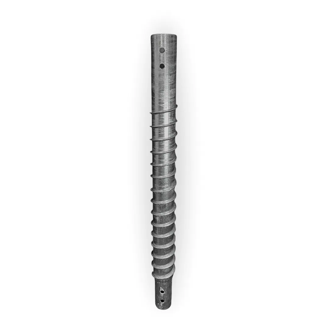 Screwpile Extension Type N 76x1000x3.5 HDG (threaded)